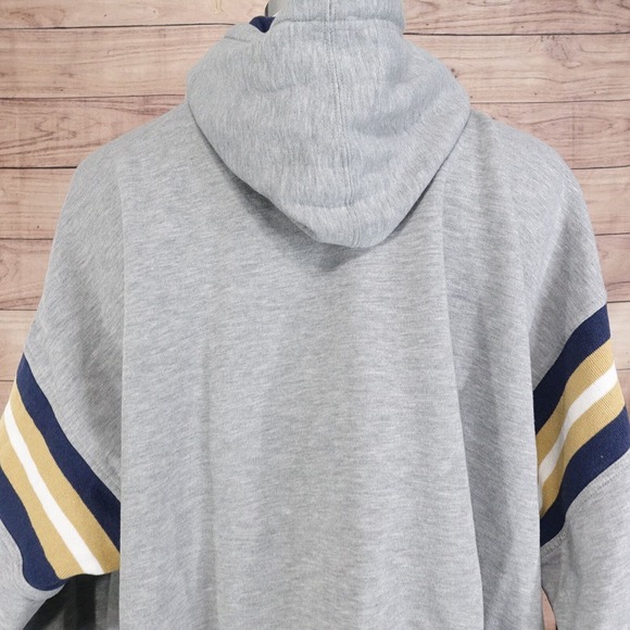 VINTAGE ST LOUIS RAMS LOGO GREY PULLOVER HOODIE MENS SIZE XXL 2XL LEE SPORT - Picture 7 of 8